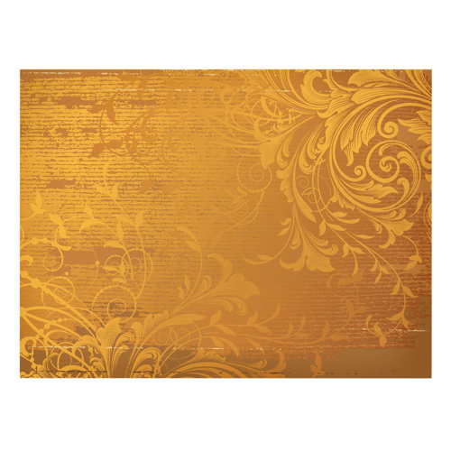 East Urban Home Leinwandbild Goldene Flora | Wayfair.de
